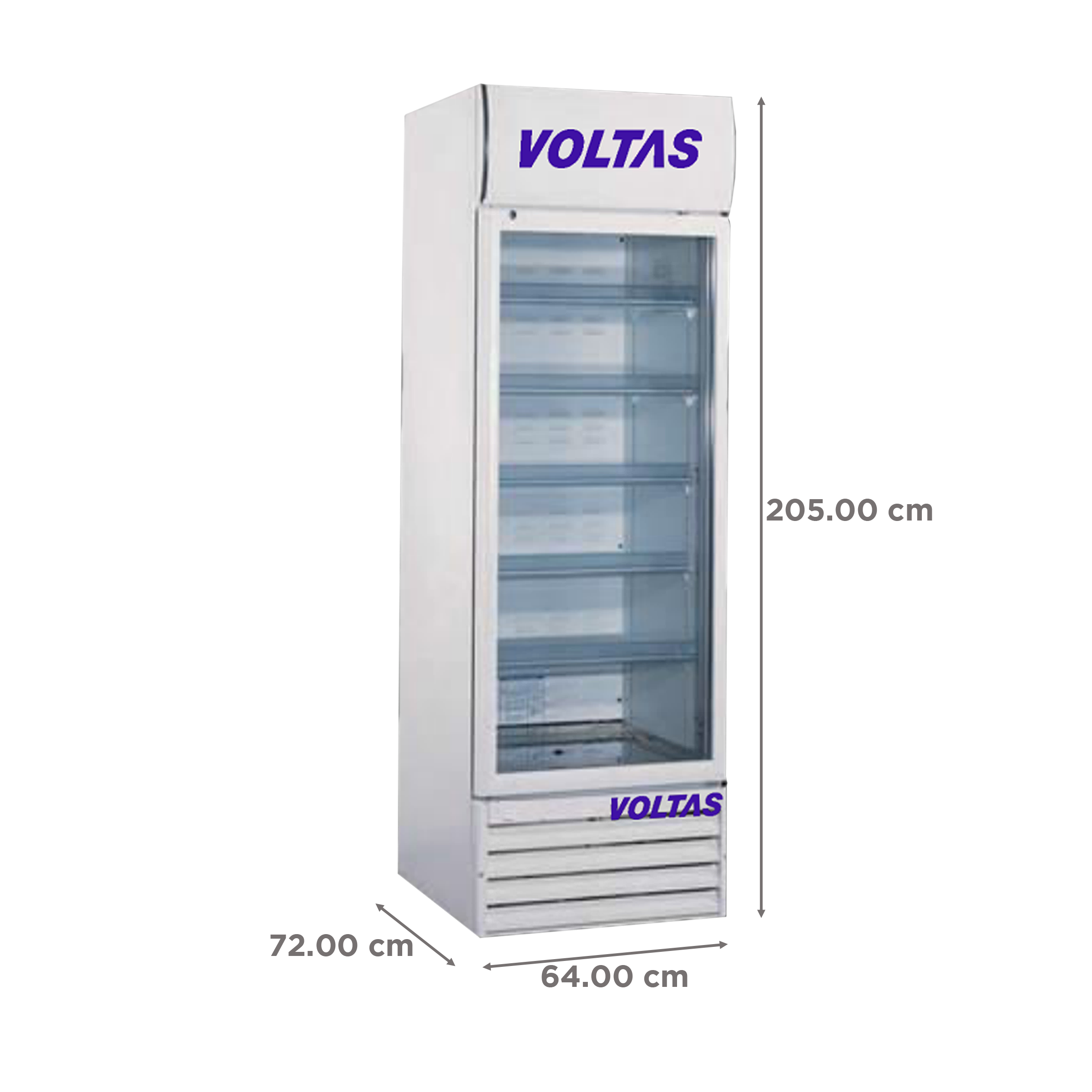 Voltas glass door deals fridge